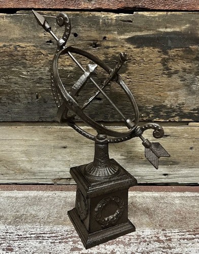 Table armillary with gnomon - table,