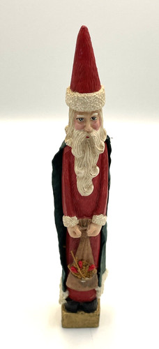 Vtg resin santa claus - resin,