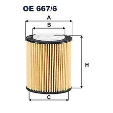 OE 667/6 FILTRON OIL FILTER