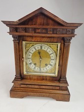 Antique Lenzkirch Walnut Quarter striking  Bracket Clock