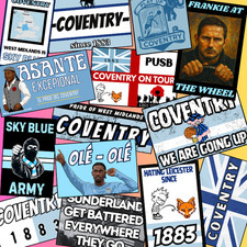50x Coventry City inspired