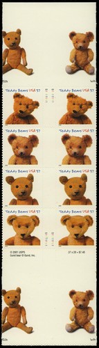 3653 teddy bears - #3653-6, 37¢