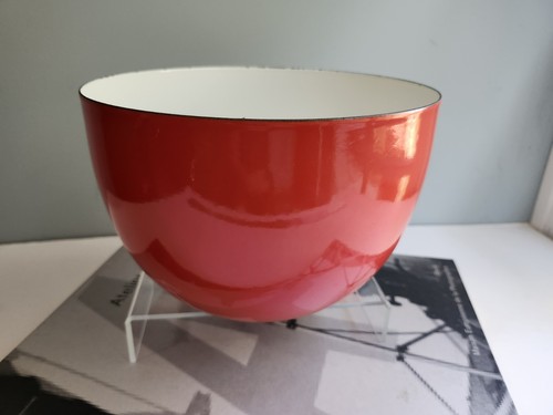 Arabia finel red enamel bowl - enamel,