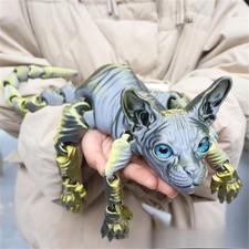 3D Guardian Cat,Mystic Meow Guardian Cat,Colorful Realistic Flexible Articulated