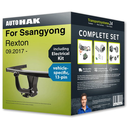 Towbar fixed for - , ssangyong