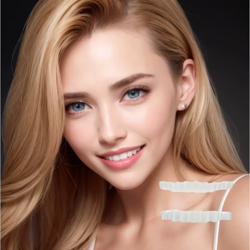 Snap false teeth upper - on, +