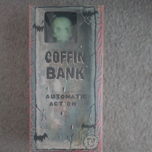 Vintage coffin bank box - vintage,