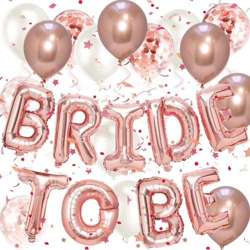 Bride banner balloons - be,
