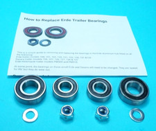2 x Wheel Bearings for Daxara Trailer 106 107 127 136 137  #6202 6004 RS