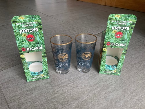 Bacardi high ball glasses - bacardi,