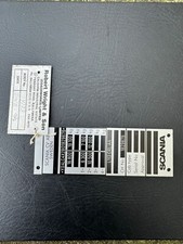 Bristol Airport Wright B31D Scania P115 GHE Bus Chassis Body Plate Badge