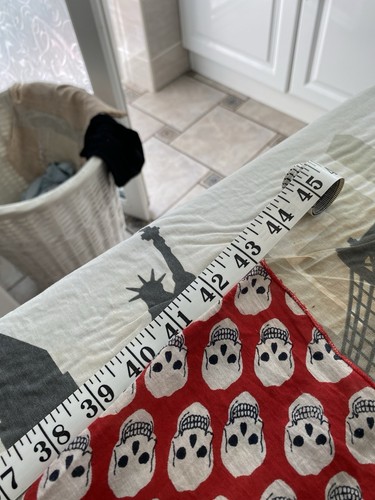 Red skull design scarf - scarf, in