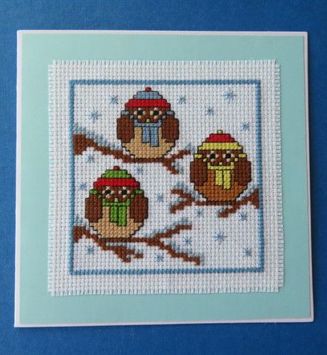 Completed cross stitch
