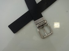 ARMANI JEANS MENS BLACK LEATHER BELT 38/42"