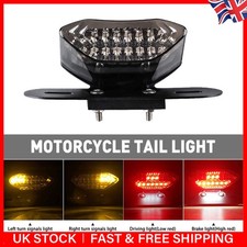 1x Red Rear Motorcycle Tail Brake Stop Lamp LED Turn Signal License Plate Light