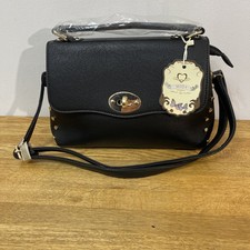 Moda small black faux leather bag New With Tags