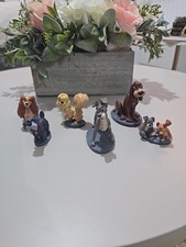 Disney Store Lady And The Tramp Figurine Set PVC Collectable Cake Toppers Rare