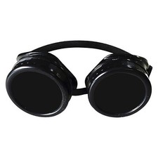 Black steampunk goggles - black,