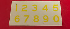 O GAUGE NUMERAL  WATERSLIDE TRANSFERS
