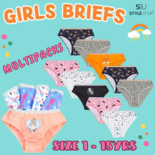 Girls Underpants 100% Cotton