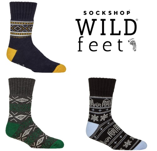 Men slipper socks patterned - men's,