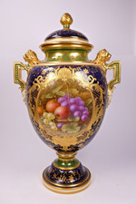 LARGE COALPORT ANTIQUE VASE