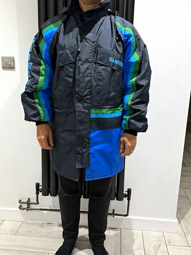 Shimano fishing coat with - , hood
