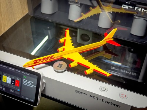 Dhl cargo 3d - cargo, (airbus