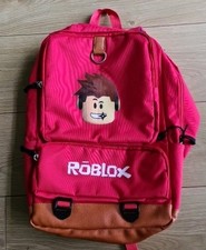 Rare Red ROBLOX Backpack Ruck Sack School Bag