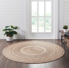 Round Rug Carpet Jute Braided