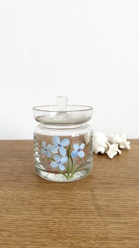Vintage hand painted glass - hand,