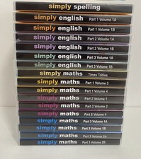 Simply Maths English Spelling Times Table DVDs Learning Educational Kids