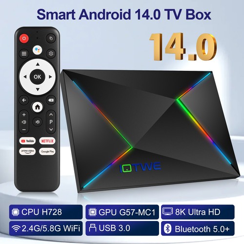 New smart android tv - 14.0, box