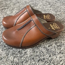 Scholl Wooden Clogs Mules