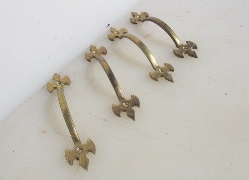 Vintage brass handle - vintage, cupboard