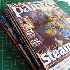 Corel Painter magazine bundle x 9 art photography 