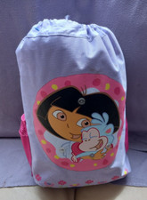 Vintage Dora The Explorer Backpack Bag with Sleeping Bag Inside Y2K Retro