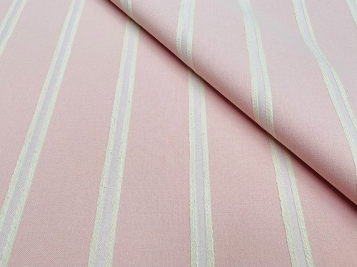 Linen look jacquard striped - linen,