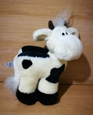 Lil Luvables Russ Berrie black and white cow Soft Toy With Original Tags