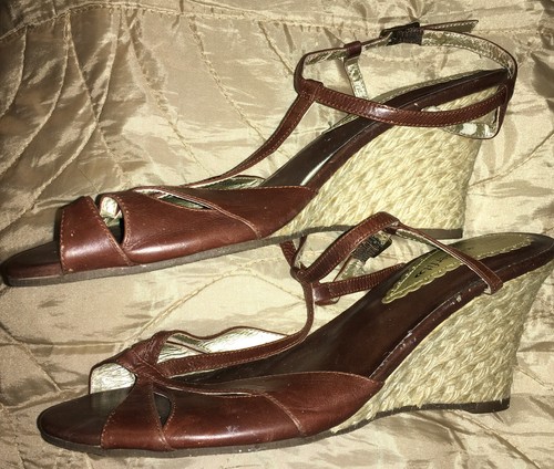 Brown leather sandals - m, &