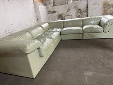1970s 80s vintage leather sofa MODULAR SOFA SET Heals era mid century retro
