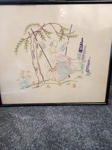 Vintage needlework embroidery - vintage,