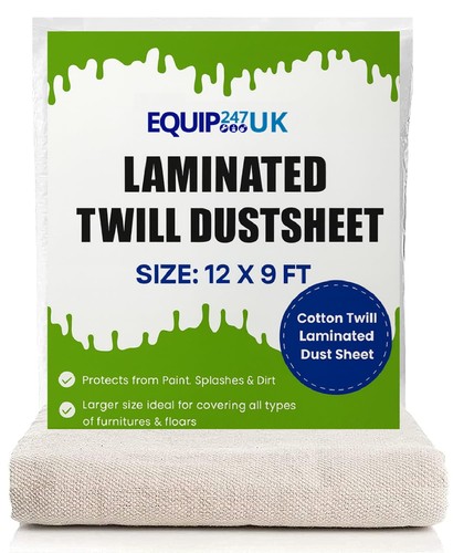 Laminated cotton dust sheets - laminated,