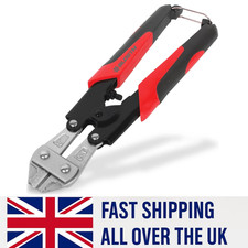 Mini Bolt Cutters 8" Heavy Duty Wire Cutter Heat Treated Chain Fence Red