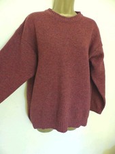 Mackinnon of Scotland russett red wool men's  jumper medium