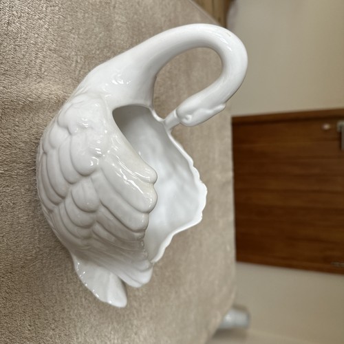 Elegant ceramic swan - elegant, fruit