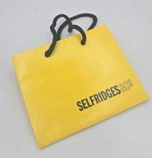 Selfridges  Mini shopping bag glossy sturdy with Black Rope handles Brand New
