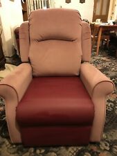 Pink Draylon And Wipeable Seat Recliner Chair