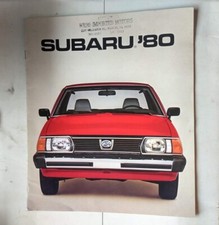  1980 Subaru Full Line Sales Brochure 80 GL DL STD GLF