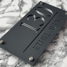 House Number Plaques House